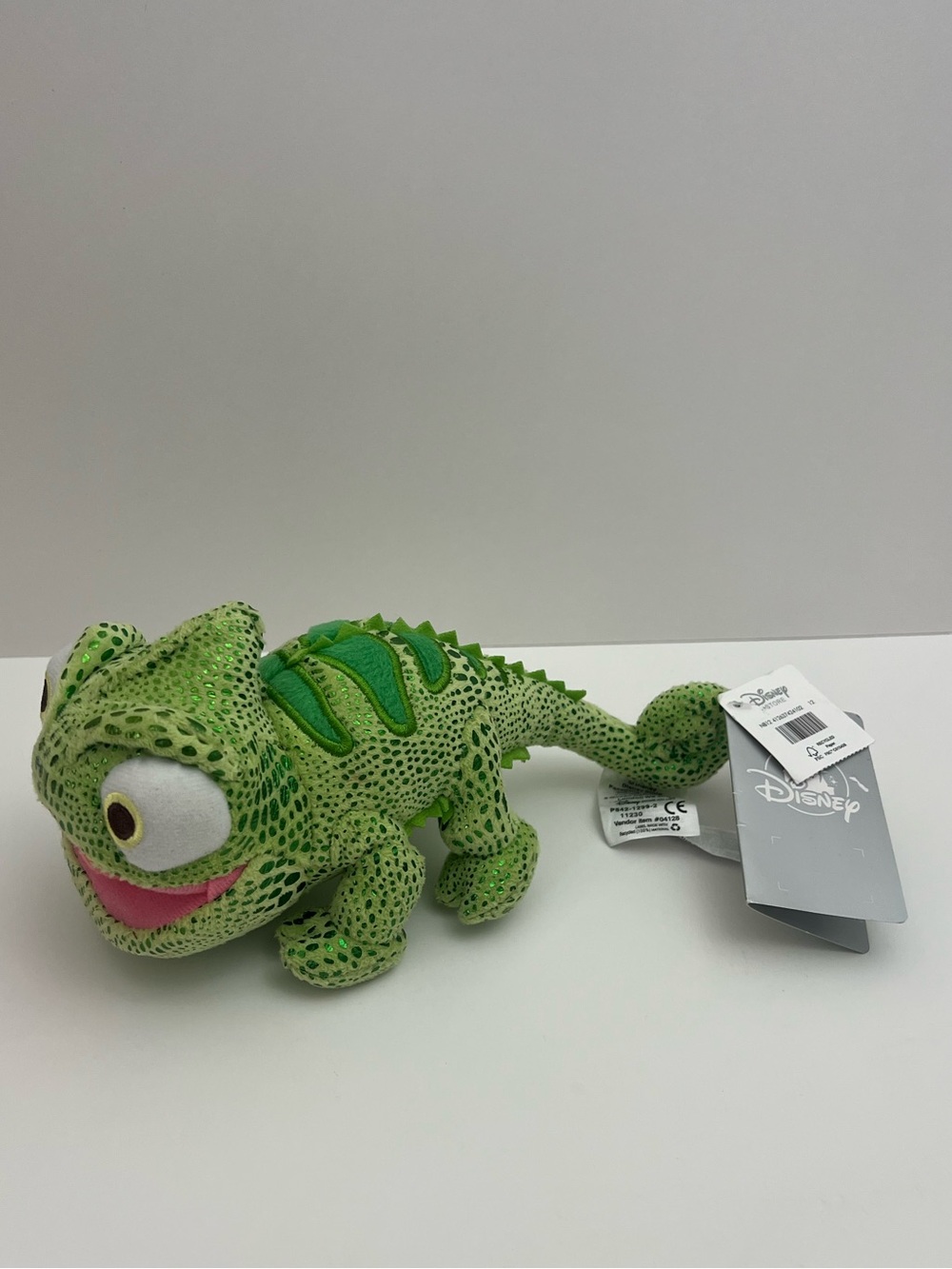 Disney Store Pascal Chameleon Plush 9” Tangled Stuffed Animal Toy Big Eyes NWT